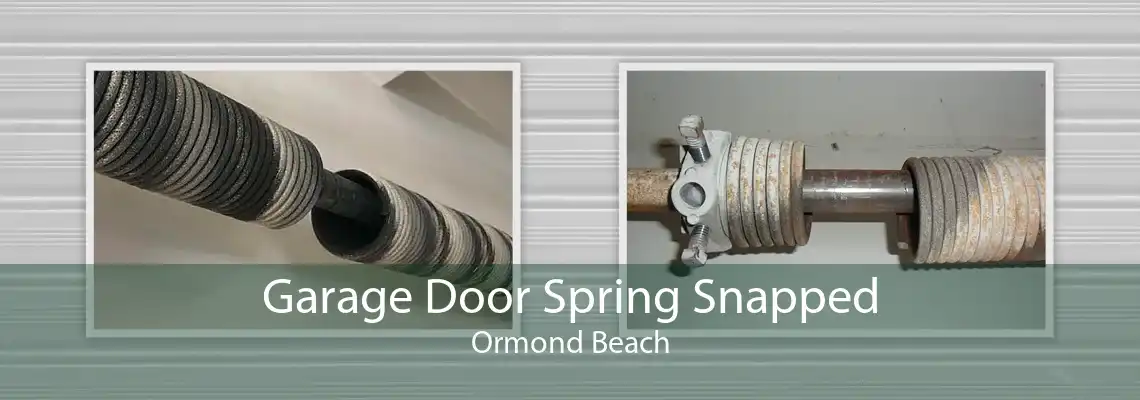 Garage Door Spring Snapped Ormond Beach